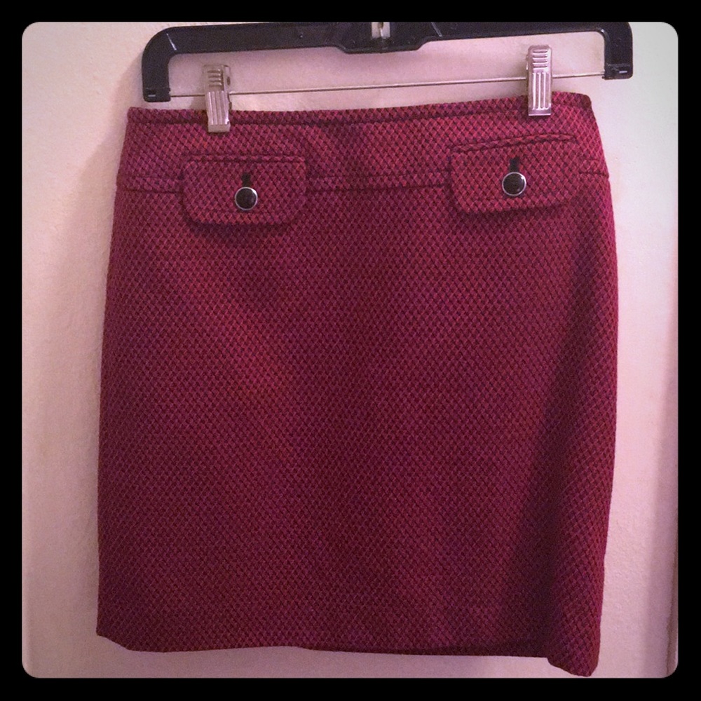 Wool pencil skirt